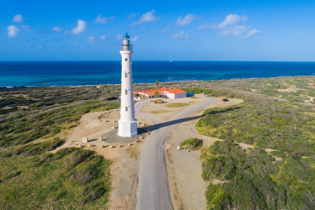 California Lighthouse on the northwest coast of Aruba
